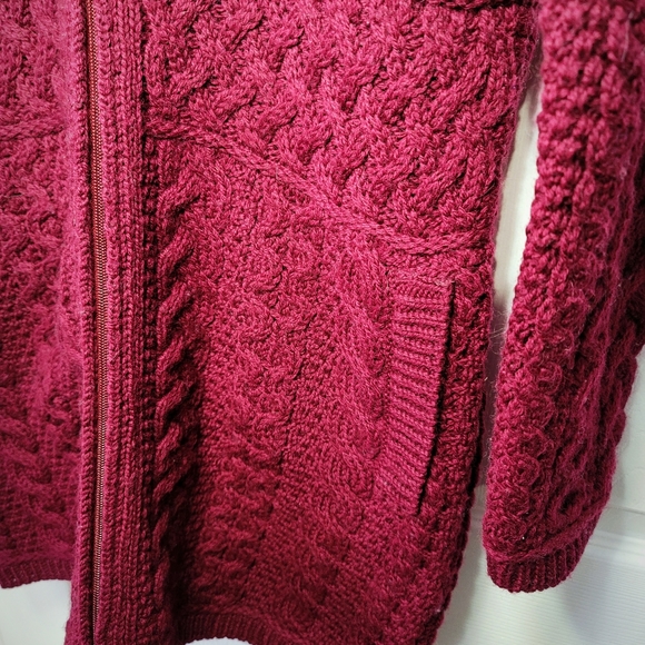 Carigan / Zippered Sweater 100% wool - Picture 5 of 6